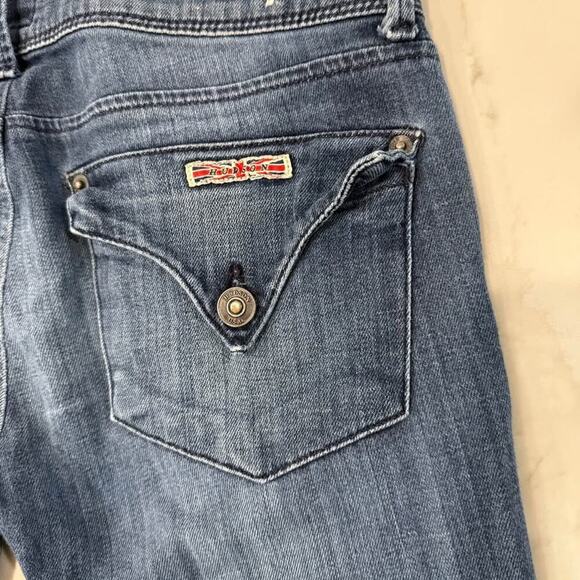 Hudson Collin Flap Skinny Denim Jeans Womens 25 Mid Rise BlueWash Stretch Casual - Picture 7 of 10